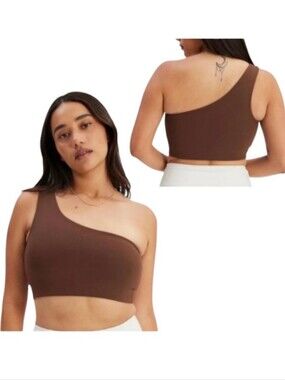 Girlfriend Collective Bianca One Shoulder Bra